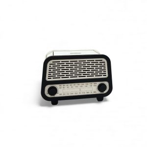 Tirelire Radio Vintage en Bois