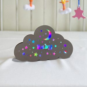 Lampe Nuage en Bois