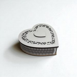 Boîte Cœur en Bois